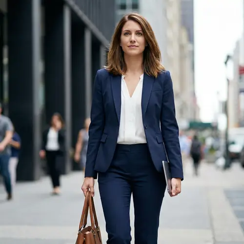 30-Year-Old Slim Fit Business Suit for Women