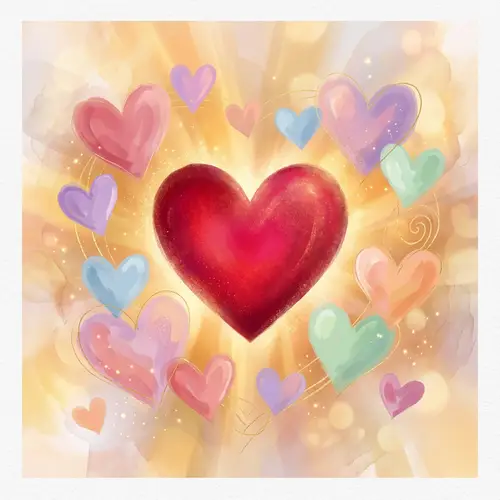 Abstract Representation of Love | Vibrant Heart Symbol