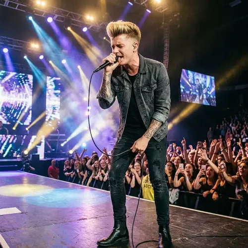 Justin Bieber: Passionate Performance on Concert Stage | Online Portfolio