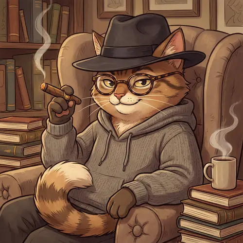 Stylish Feline in Hoodie: A Confident Charmer