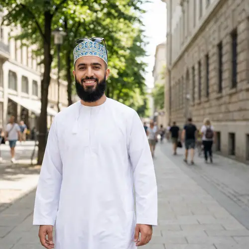 Modern Middle-Eastern Man Stylishly Dressed | Urban Style