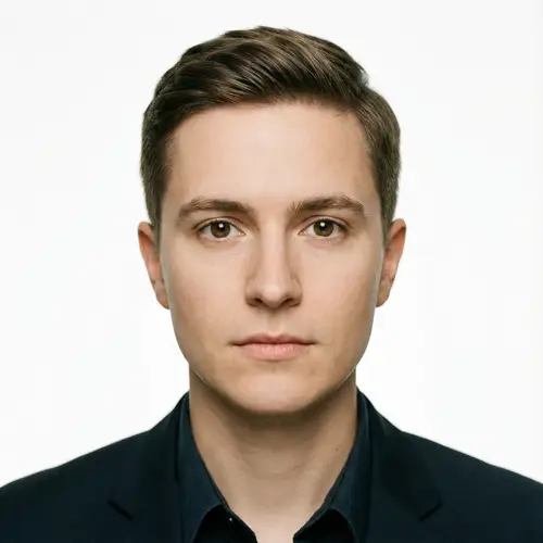 Professional Passport Photo of Unknown Individual