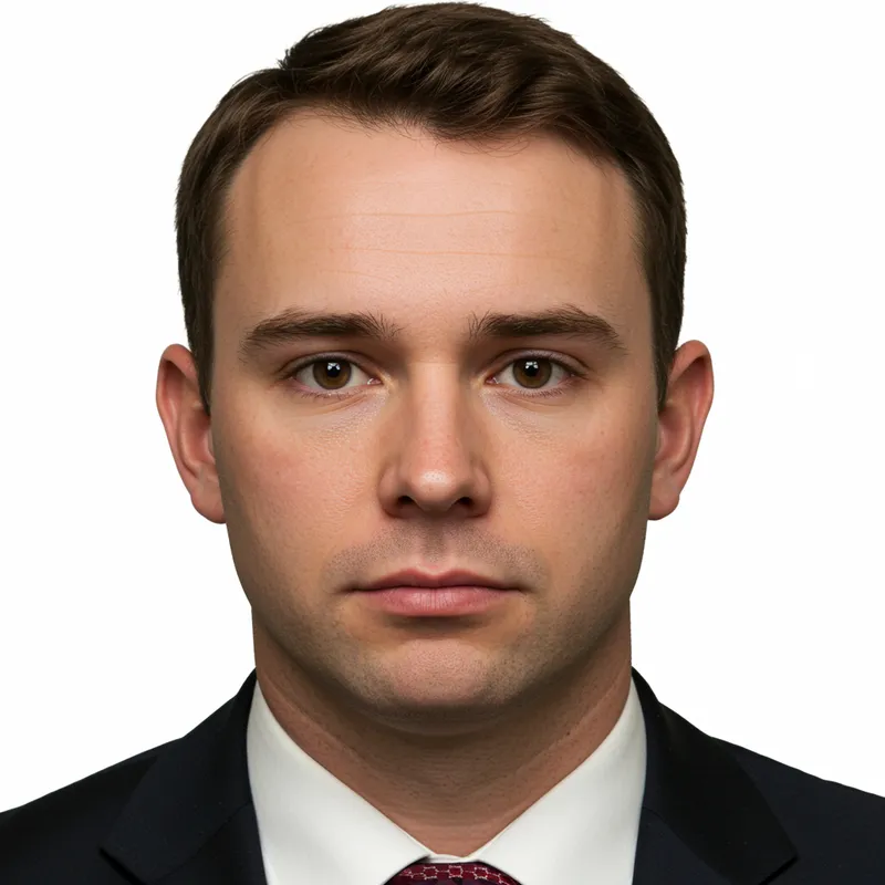 Professional Passport Photo of Unknown Individual Professional Passport Photo of Unknown Individual