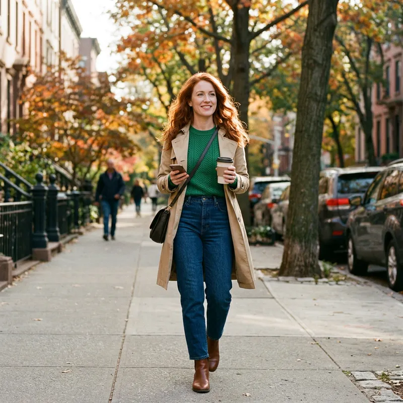 Stunning Woman with Vibrant Red Hair - 30 Years Old