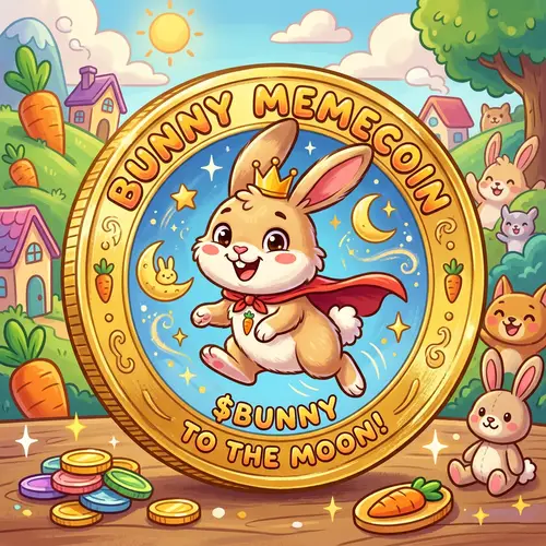 Cartoon Bunny Memecoin Art for Crypto Lovers
