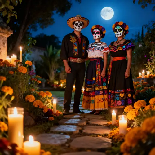 Mexican Day of the Dead Celebration with Friends