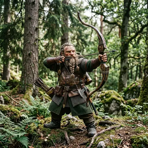 Dwarf with Composite Bow