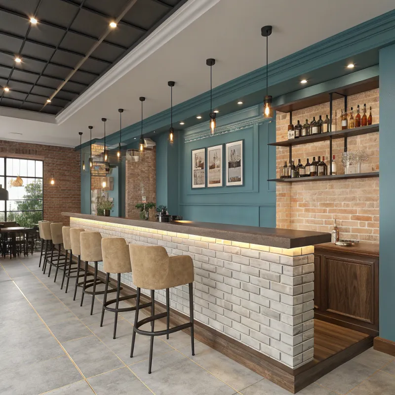 Transform Your Restaurant Bar with Stunning Wall Paint Ideas