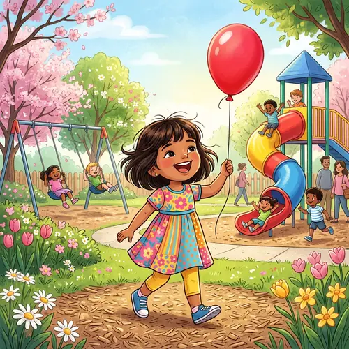 Happy Child Playing in the Sunshine | Joyful Moments