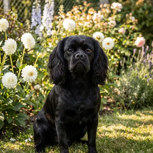 Pugalier Dog: Elegant Black Rescue Companion