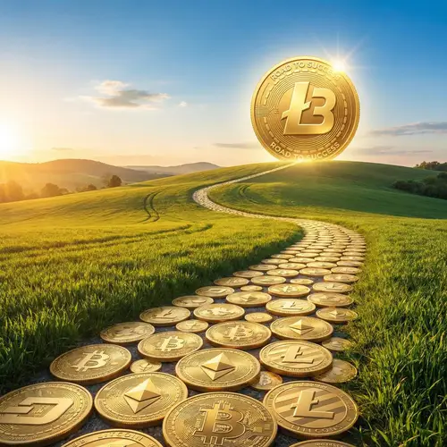 Road to Success with Crypto Currency | L3 Coin Illustration