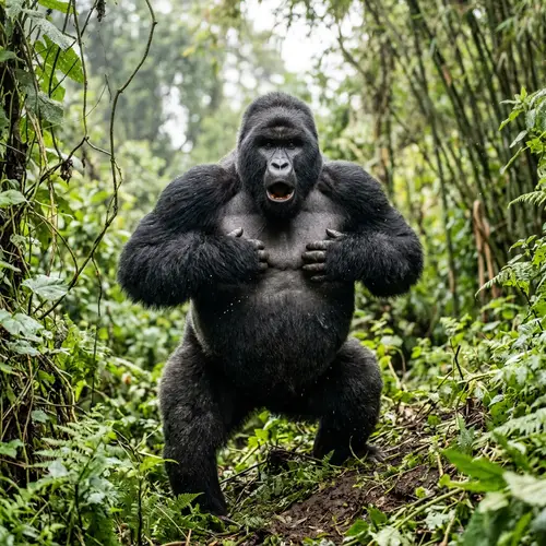 Gorilla Chest Beating: Nature's Powerful Display