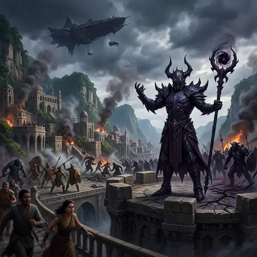 Azyr: Dark and Powerful Being Threatening Sai-vad's Harmony