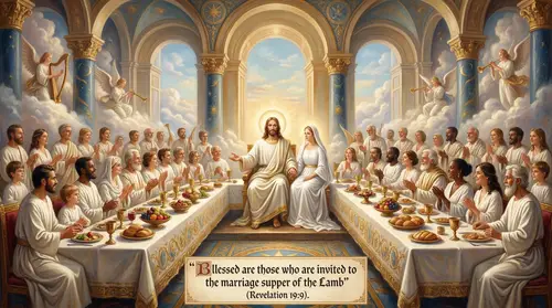 Wedding Feast of the Lamb: A Heavenly Banquet Scene