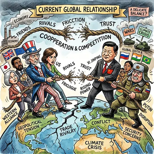 Cartoon Depicting Global Relationships