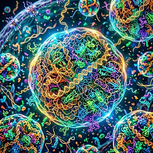 Biomolecular Condensates: DNA & Protein Visuals