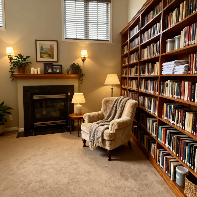 Create a Cozy Library for Your Wife