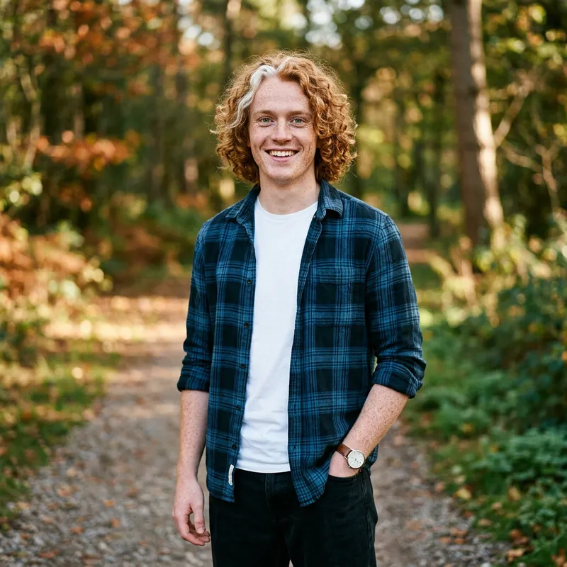 Captivating Portrait of a Confident Young Man with Unique Heritage