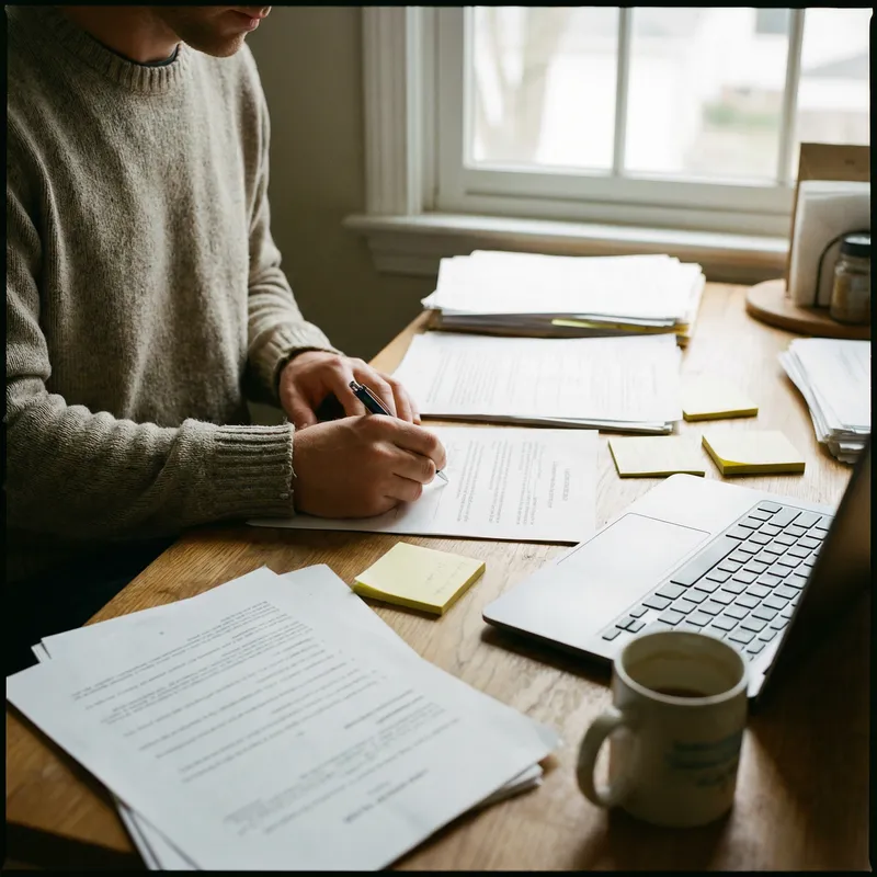 Focused Legal Work at Home: A Productivity Scene Focused Legal Work at Home: A Productivity Scene