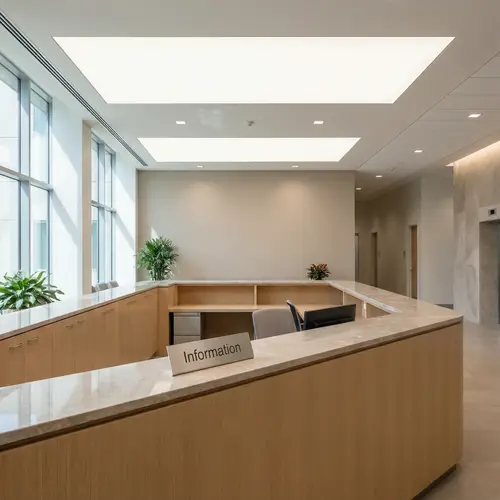 Modern Courthouse Information Desk Image