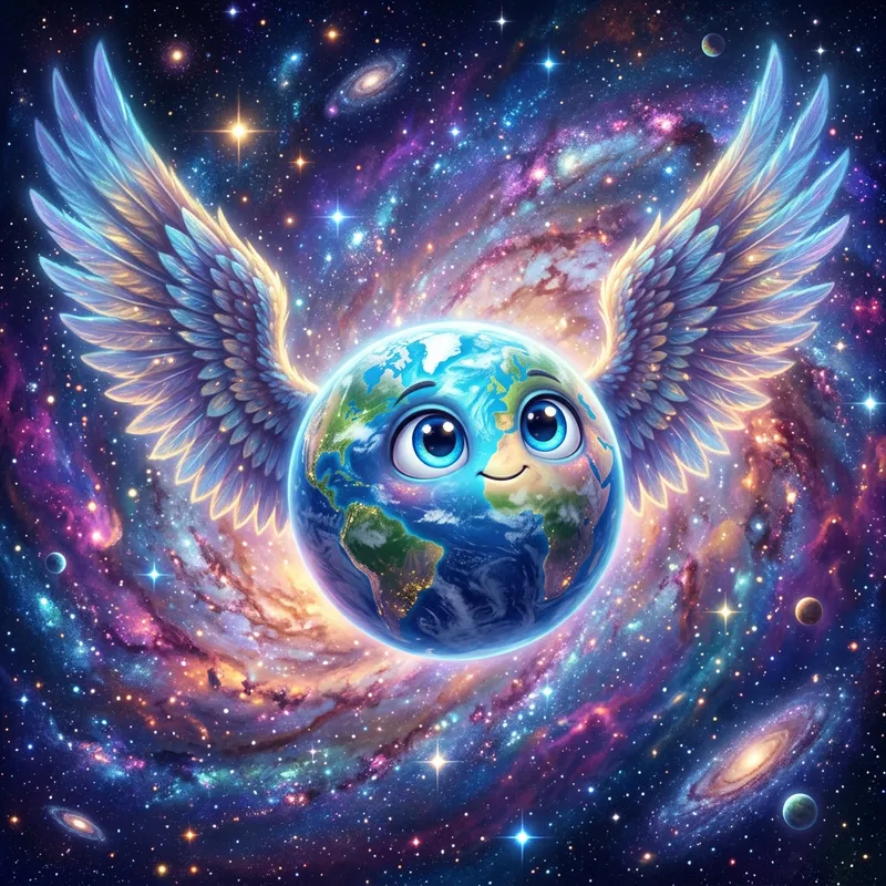 A Planet with Wings and Big Eyes