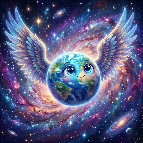 A Planet with Wings and Big Eyes