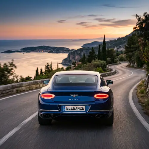 Elegant Car View from Behind