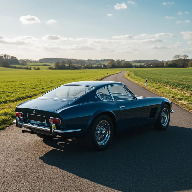 Elegant Car View from Behind