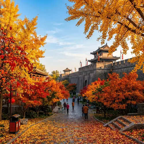 Autumn Splendor in Xi'an: Historic City Walls & Colors