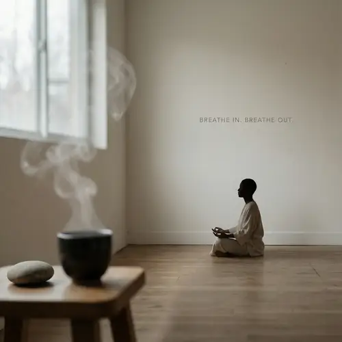 Minimalist Meditation Photography for Serenity | Mindful Breathing