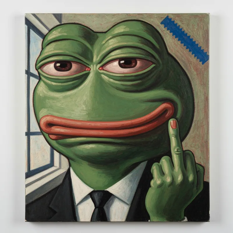 Lonely Pepe the Frog - Francis Bacon Inspired Art Lonely Pepe the Frog - Francis Bacon Inspired Art