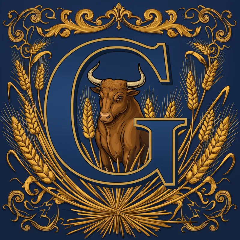 Family Crest with Agriculture Roots and Strength