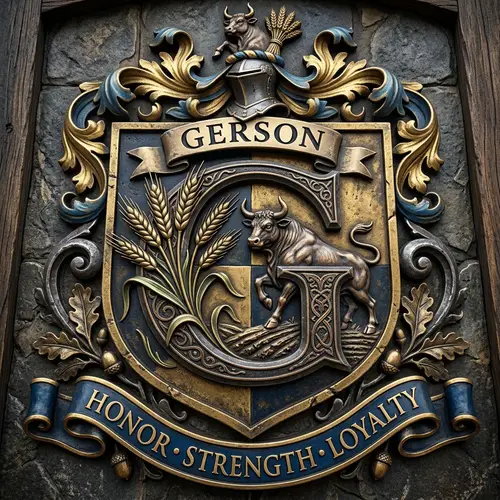 Family Crest with Agriculture Roots and Strength