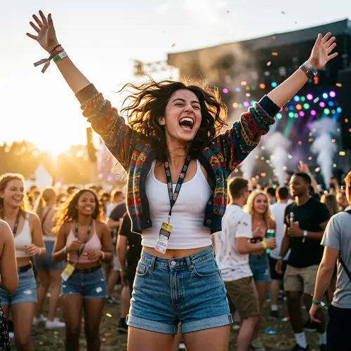 Euphoric Young Woman | Smiling Girl Portrait