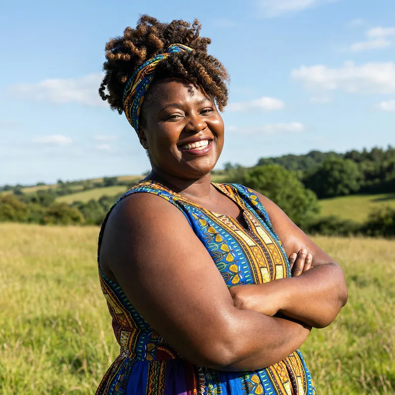 Thick Black Woman | Strong, Powerful Figure & Radiant Smile