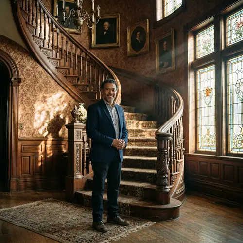 Mysterious Staircase in a Century-Old Mansion