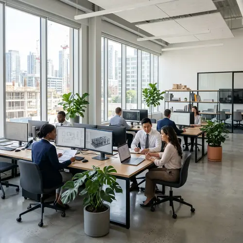 Contemporary Construction Company Office | Minimalist Design