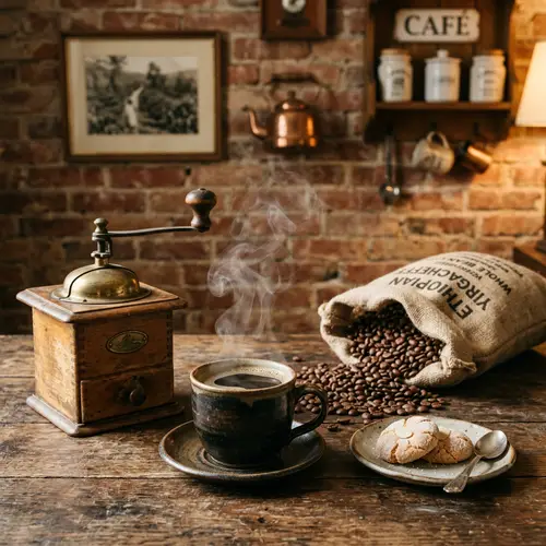 Traditional Coffee Presentation: Aroma & Ambience