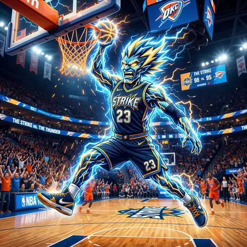 Lightning Strike NBA Team Mascot Concept