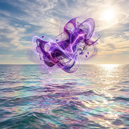 Vast & Mesmerizing Ocean with Holographic Touch