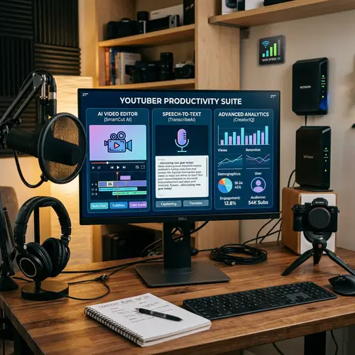 AI Tools for YouTubers: Video Editing, Voice-to-Text, Analytics