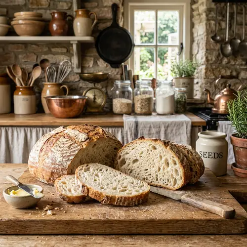 Artisanal Gluten-Free Bread with Rustic Charm