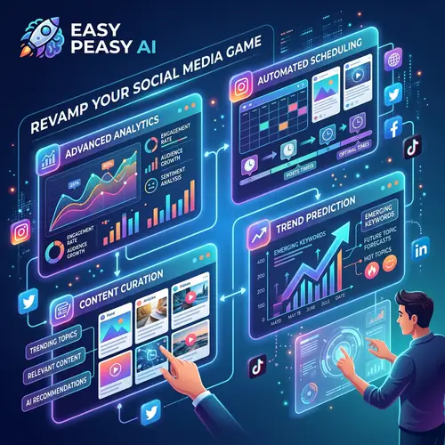 Cutting-Edge AI Productivity Tools for Social Media by Easy Peasy AI