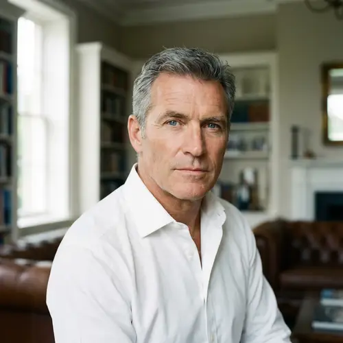 Distinguished Portrait of a Middle-Aged Man