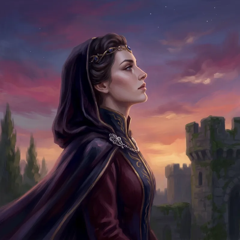 Sophisticated Regal Figure | Ethereal Digital Painting