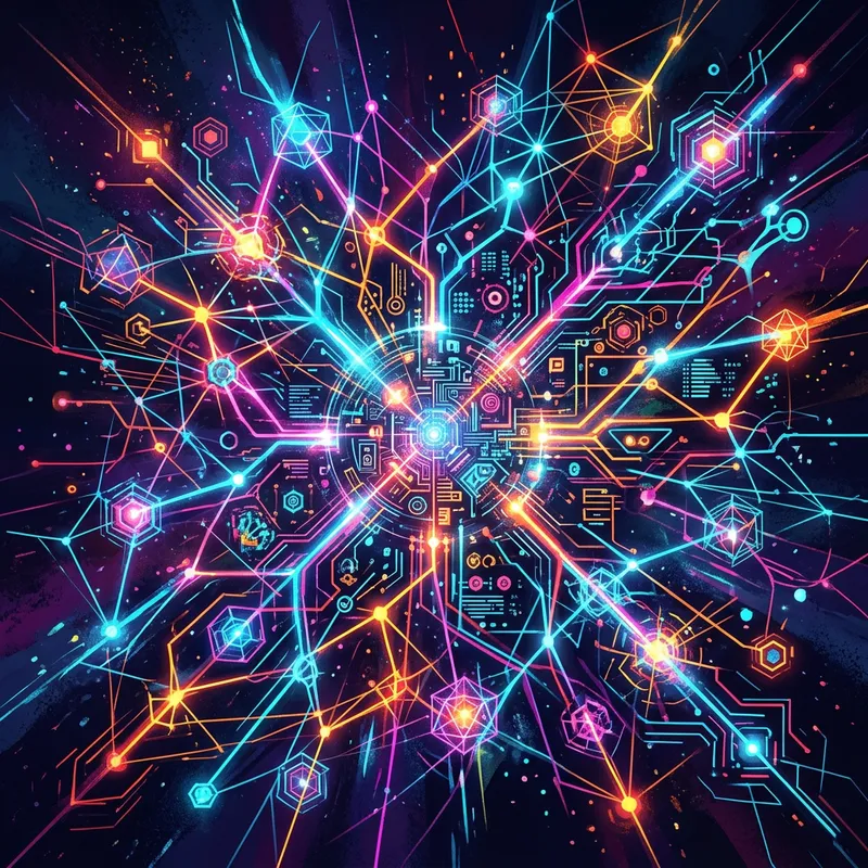 Bold AI Abstract Art with Vivid Colors