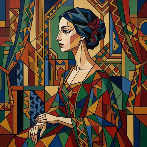 Elegant Side View of a Lady by Georgy Curasov