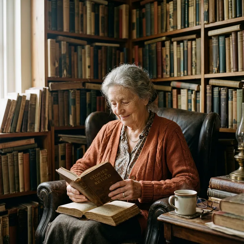 Nostalgic Portraits: Embrace the Scent of Old Books