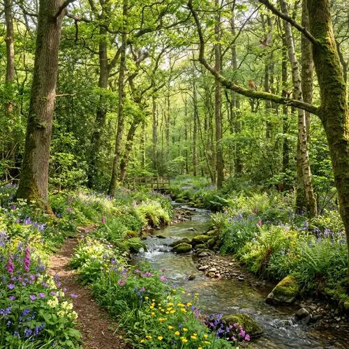 Tranquil Forest Serenity: A Symphony of Nature's Happiness