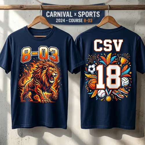 Carnival Themed Sports Shirt Design for Course 8-03